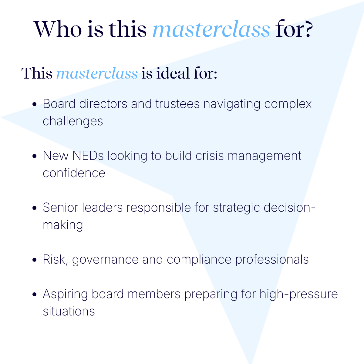 Boardroom Under Pressure: Crisis Management