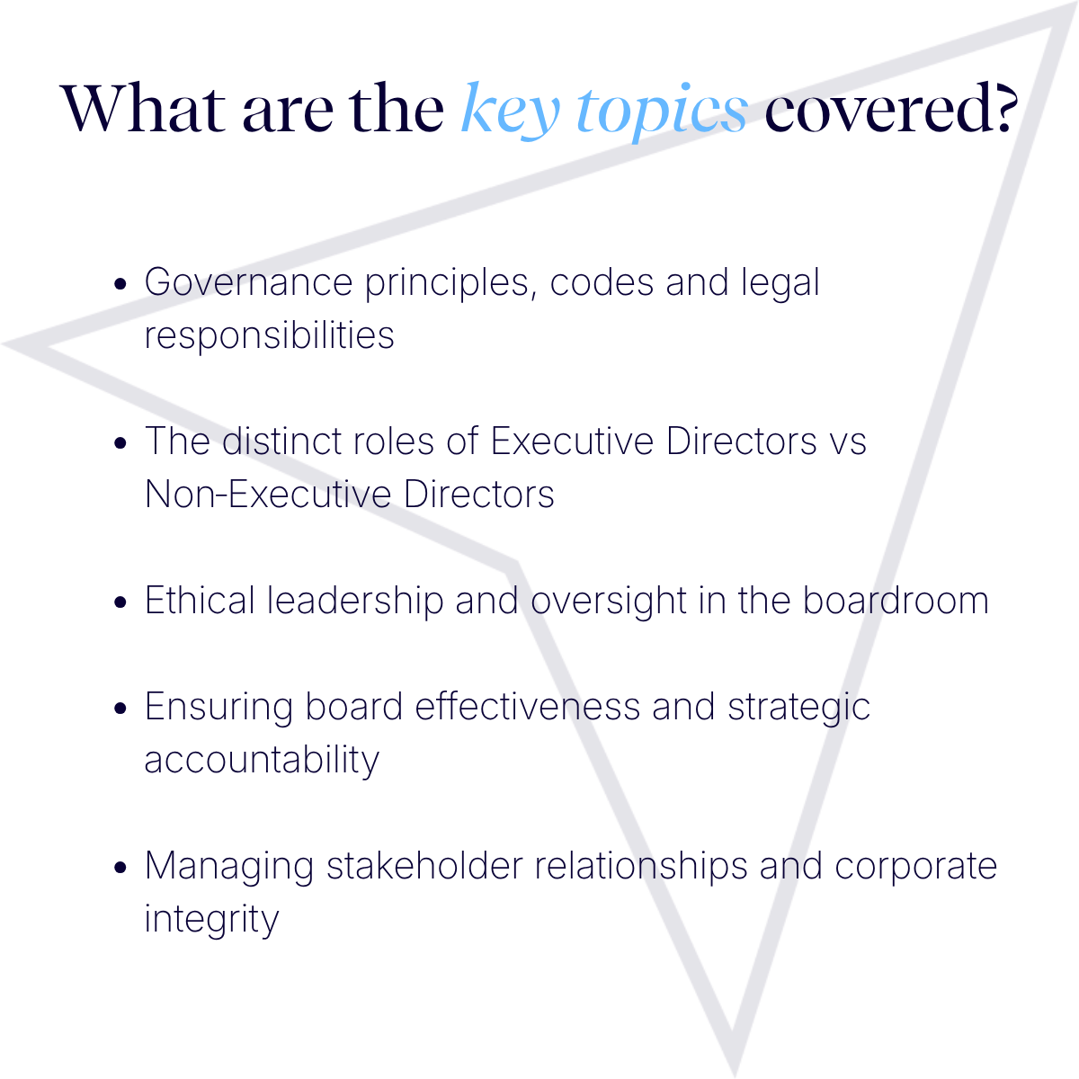 Governance and Risk for Senior Leaders