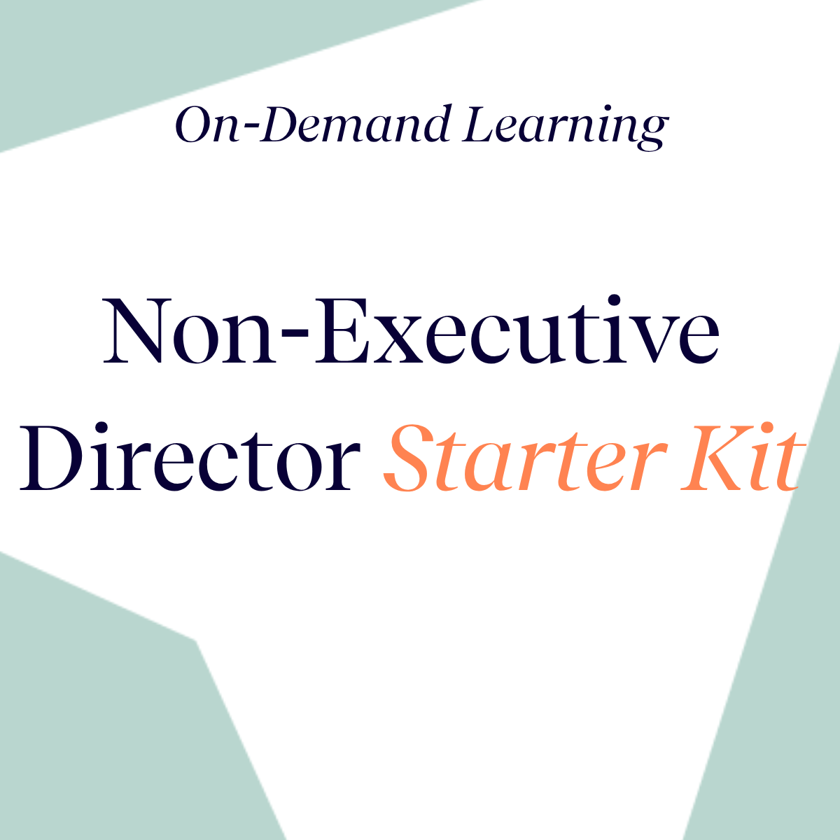 Non-Executive Director Starter Kit