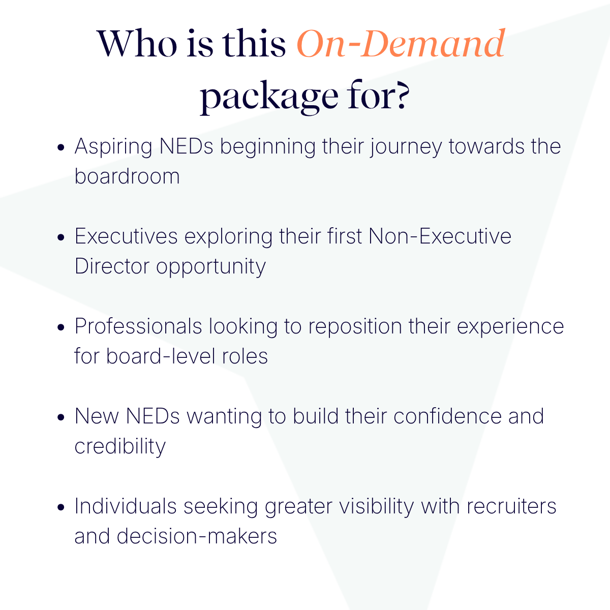 Non-Executive Director Starter Kit