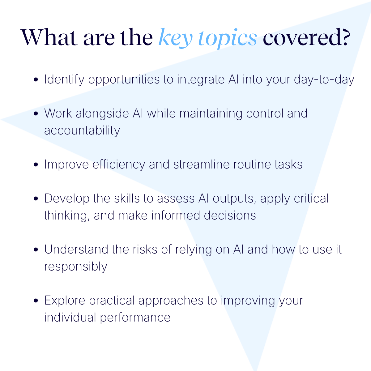 Operating Effectively in an AI-Enabled Role