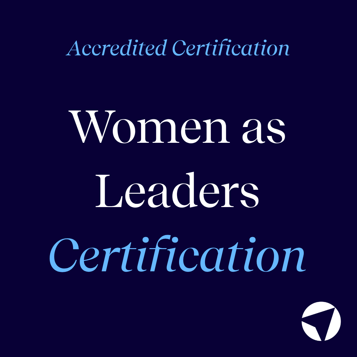 Certified Women as Leaders
