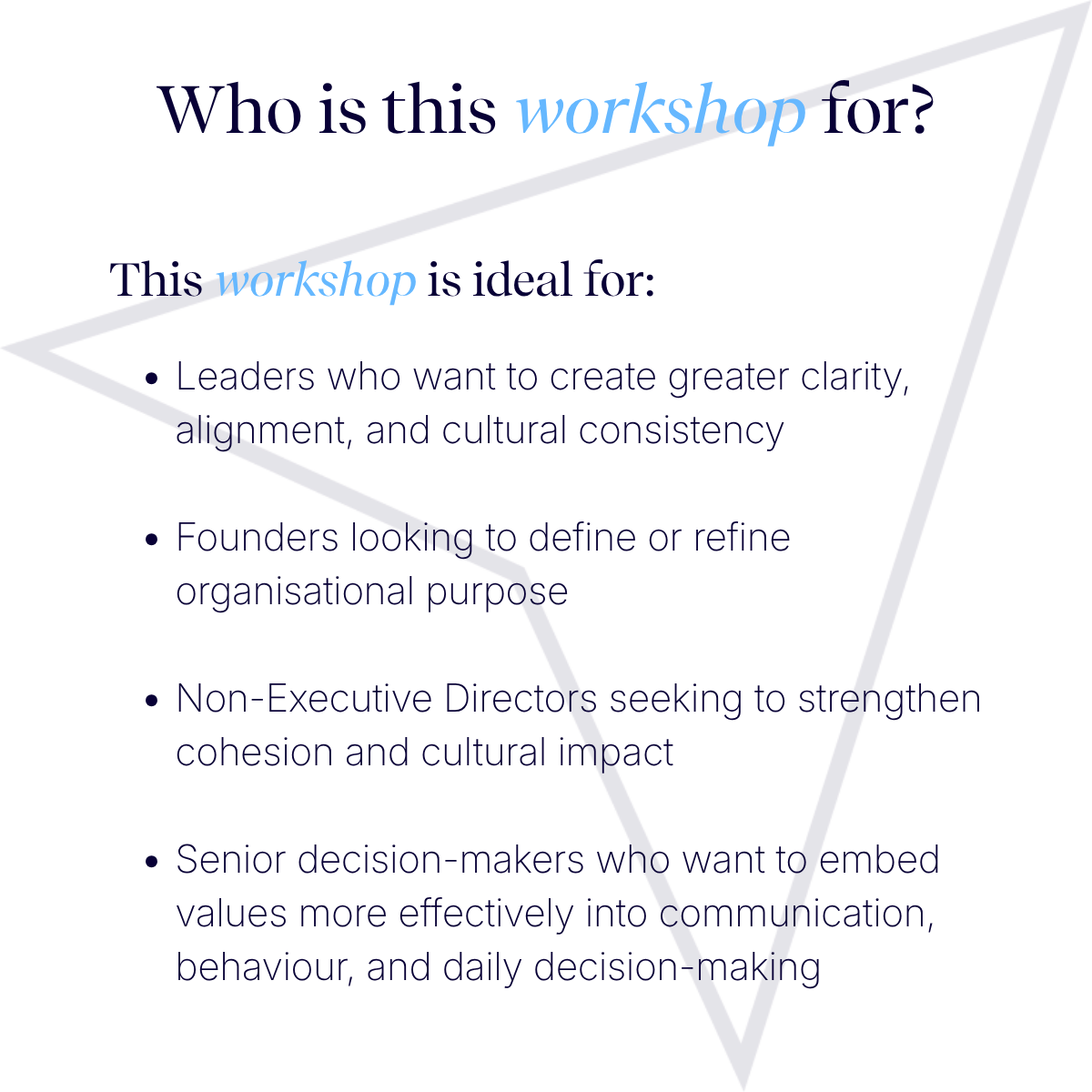 Vision, Mission and Values for Leaders