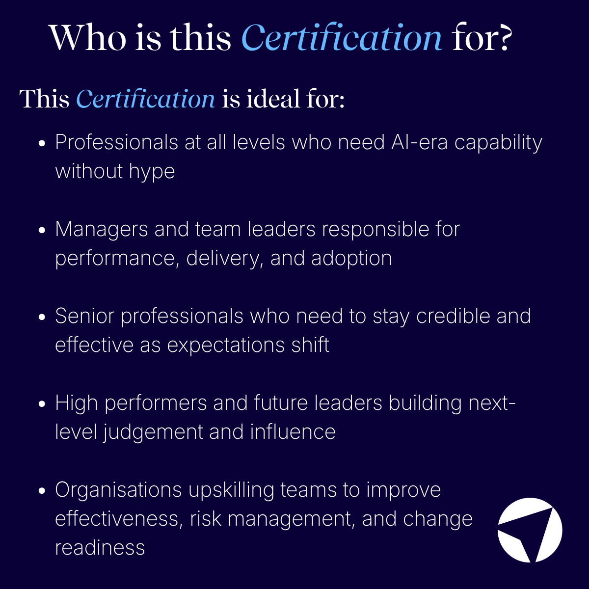 Certified AI Practitioner
