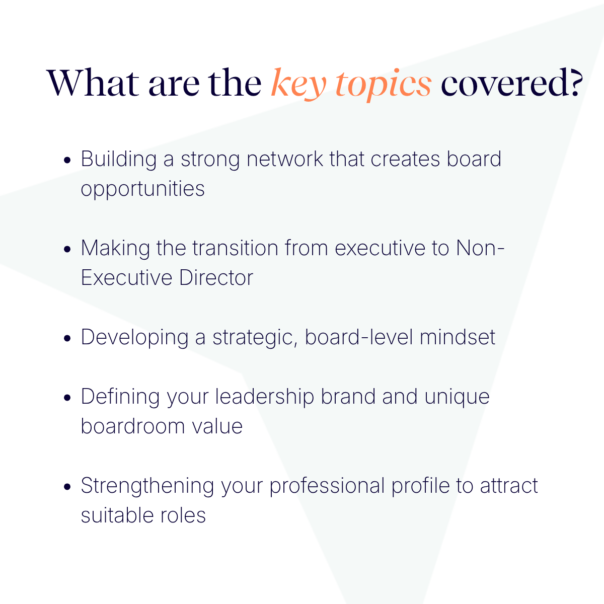 Non-Executive Director Starter Kit