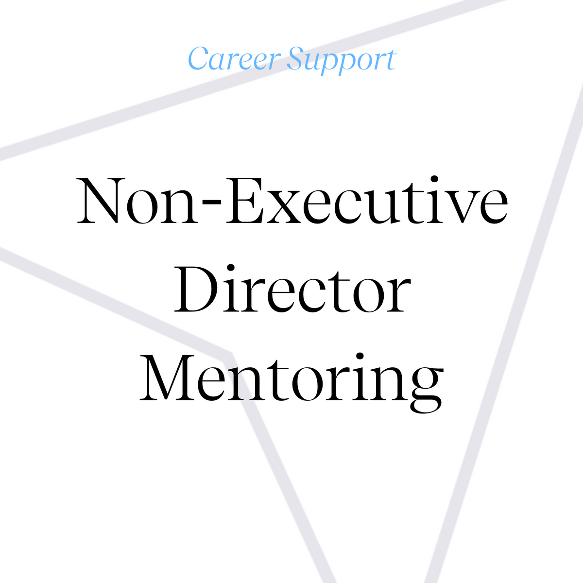 1 x Non-Executive Director Mentoring Individual Session