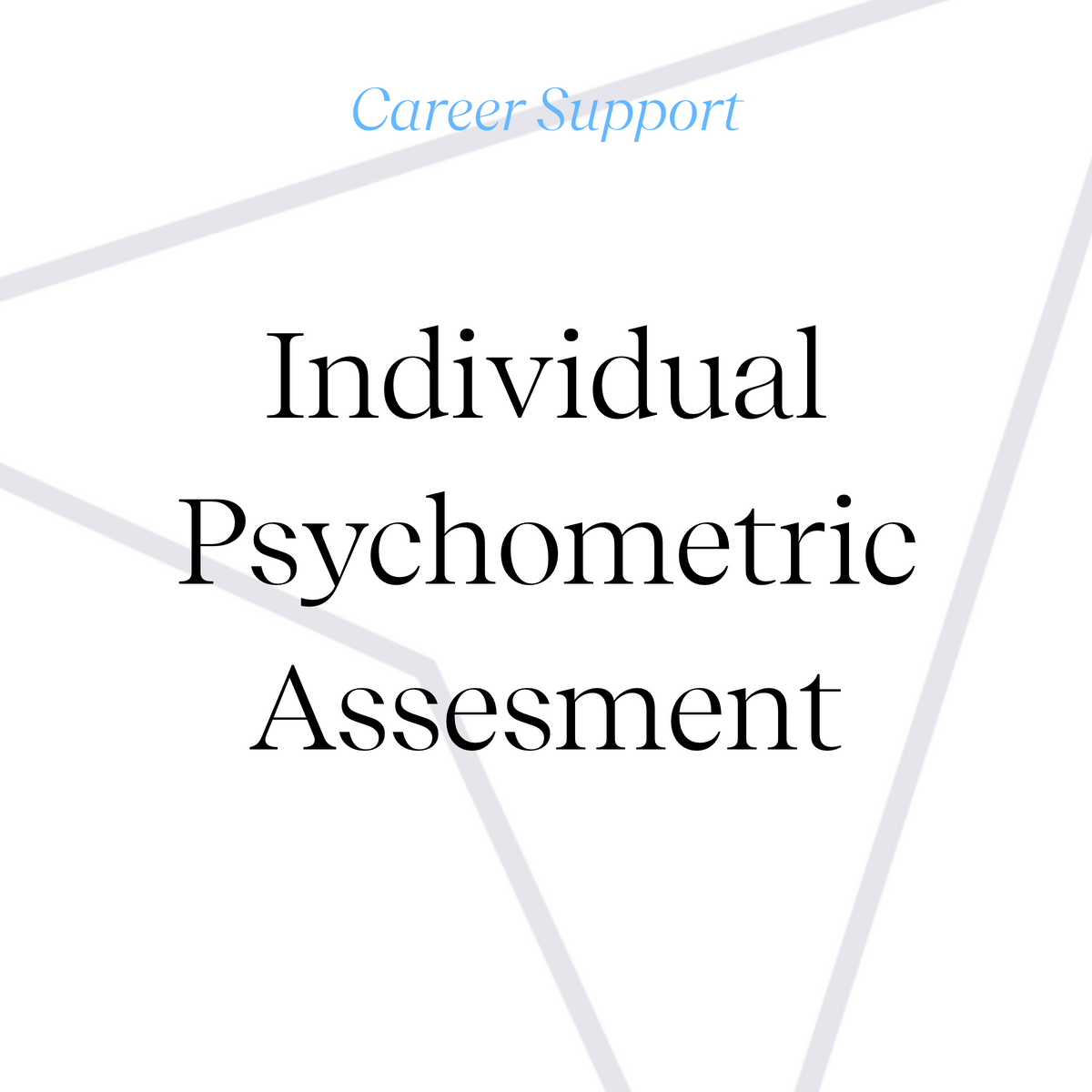 Individual Psychometric Assessment