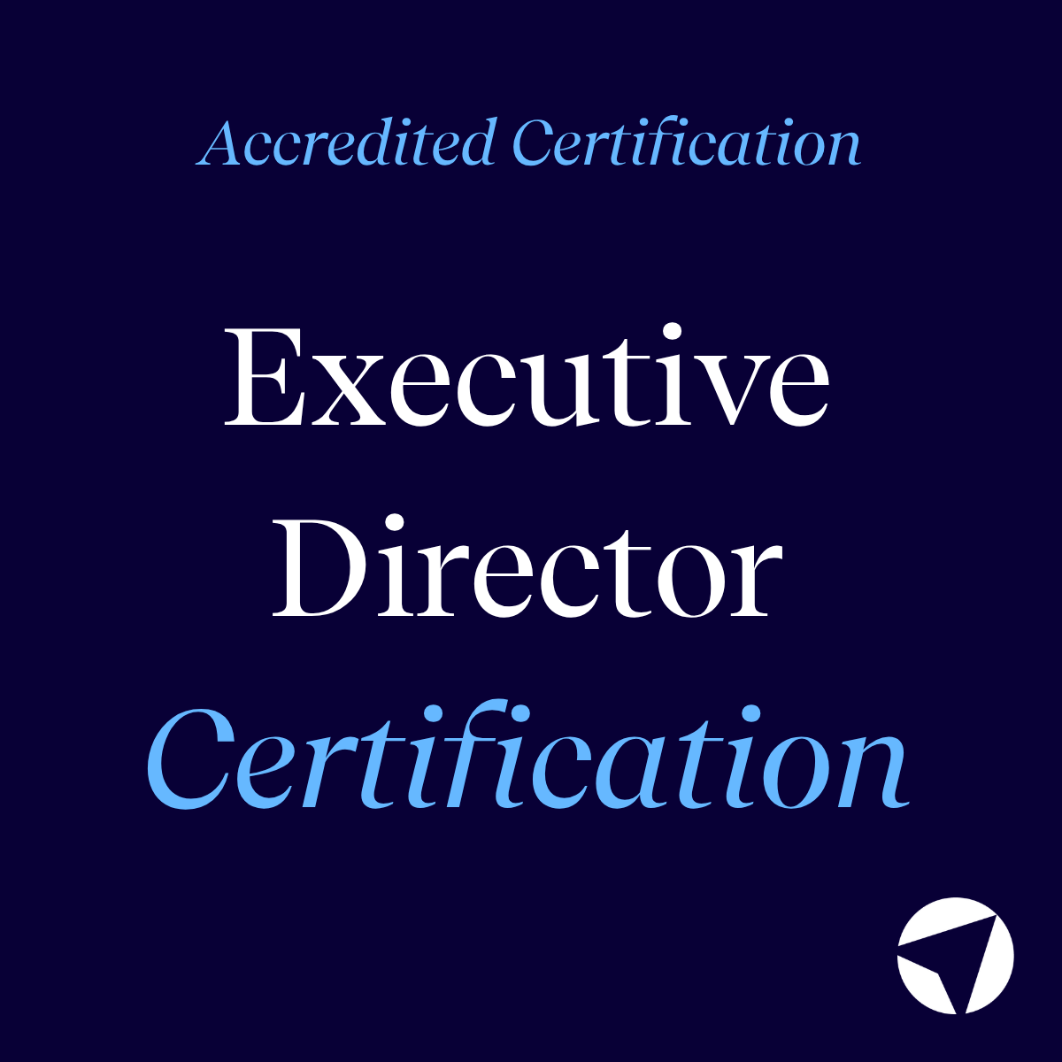 Certified Executive Director